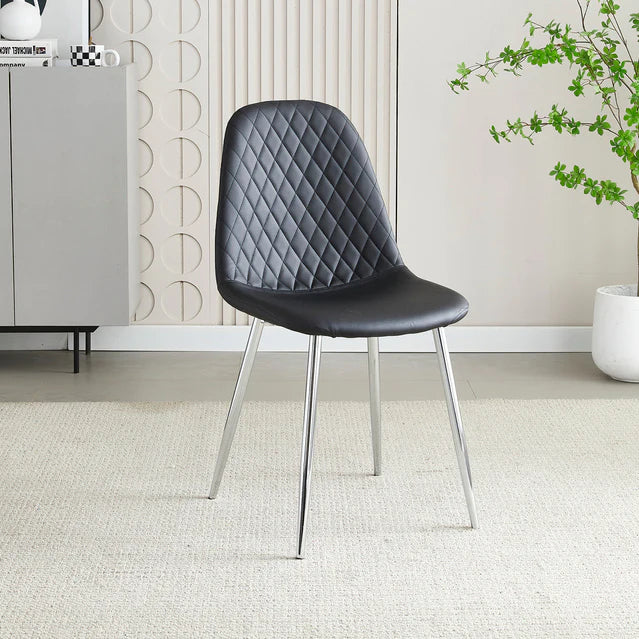 Mexico Black PU Dining Chair