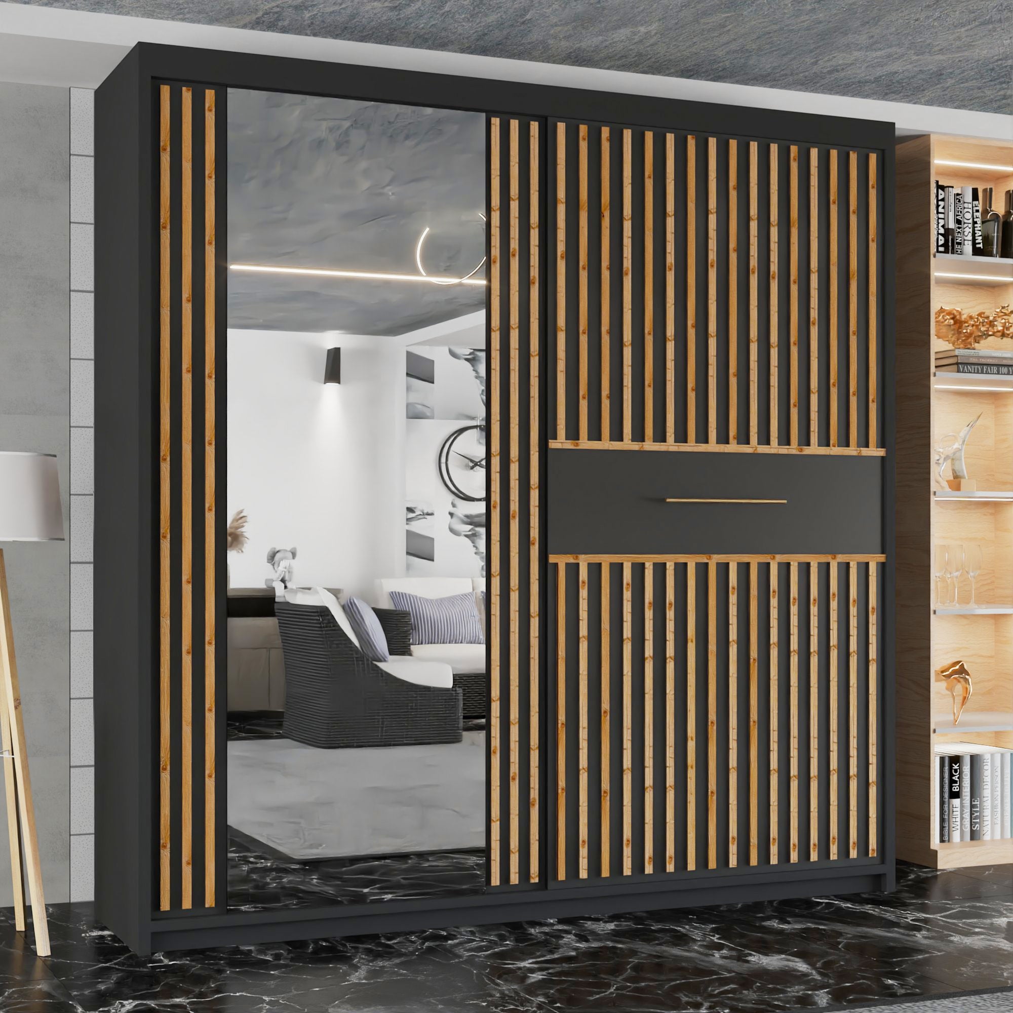 2 door sliding wardrobe